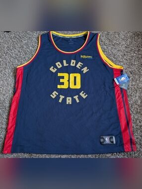 NWT Fanatics NBA GSW Stephen Curry #30 City Edition Fast Break Jersey 3XL